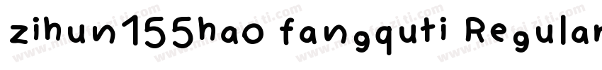 zihun155hao fangquti Regularttf字体转换